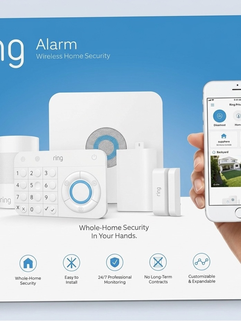 Brand New in Box (NIB) Ring Alarm Wireless Home Security System Kit